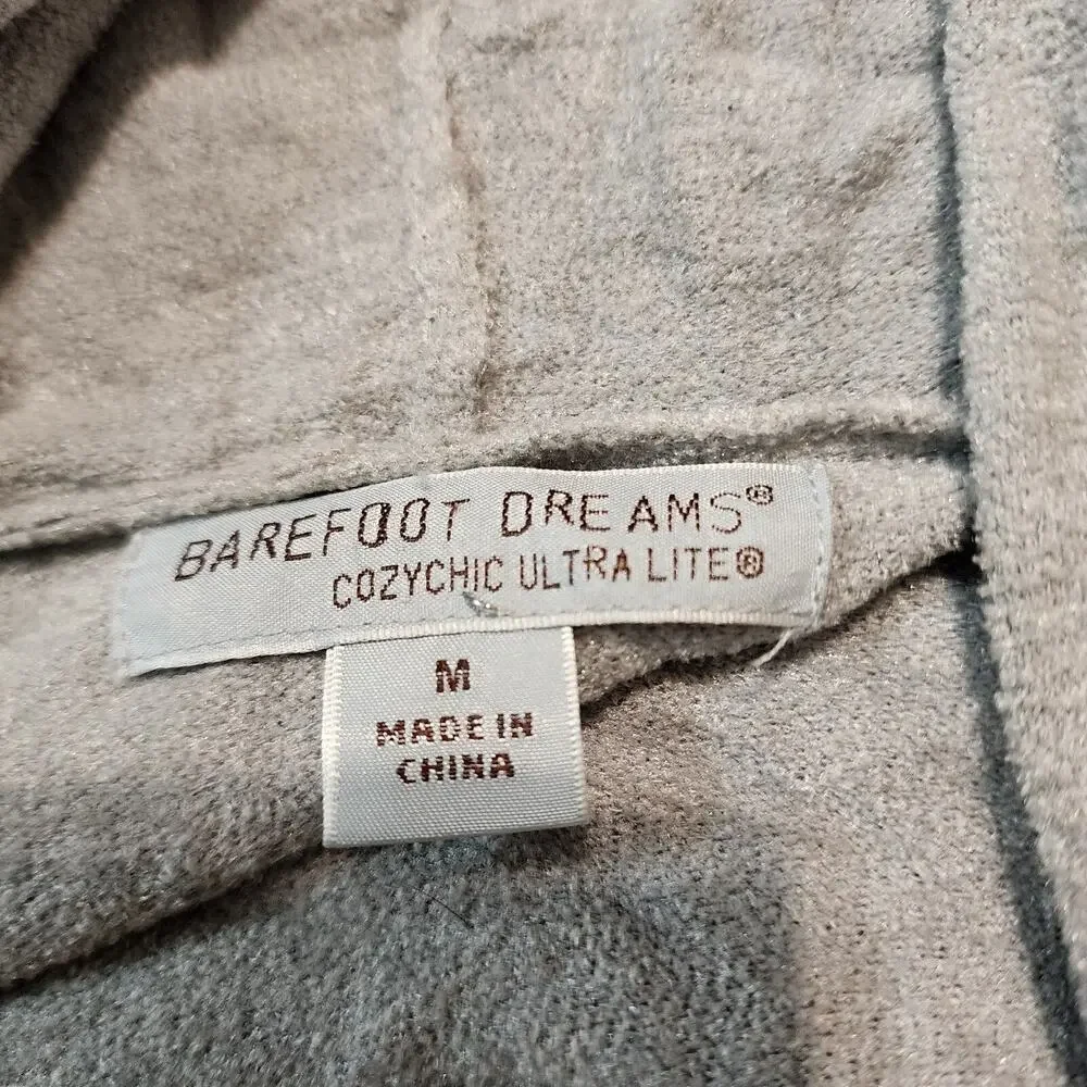 Barefoot Dreams CozyChic Lite Open Front Hooded Cardigan size medium